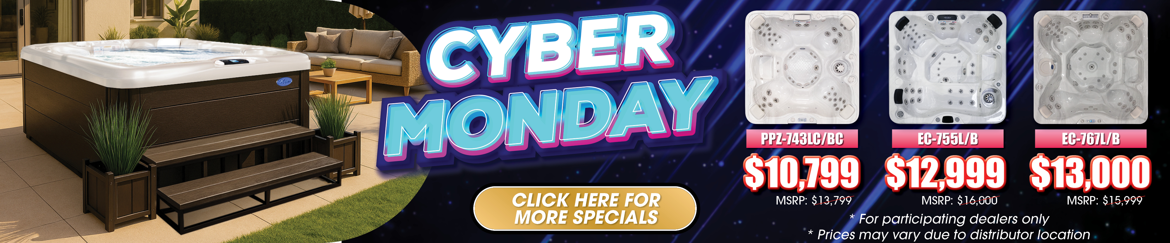 Calspas hot tub being used in a family setting - Fishers